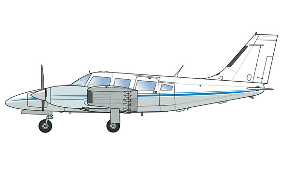 Zweimotoriges Gesch&auml;ftsreiseflugzeug
