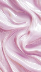 Obraz premium Close-up, Abstract Texture And Swirls Of Pink Cosmetic Cream, Abstract Beauty Background.
