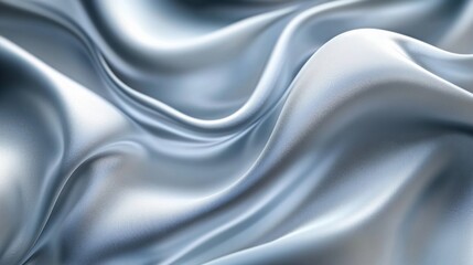 Obraz premium Silky Silver Fabric Background