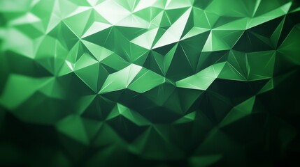 Obraz premium Abstract Geometric Green Pattern