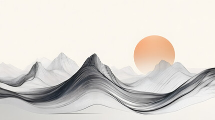 An Innovative Image Application Advertisement Illustrated in a Minimalistic Line Style