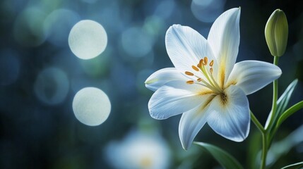 Fototapeta premium Elegant White Lily