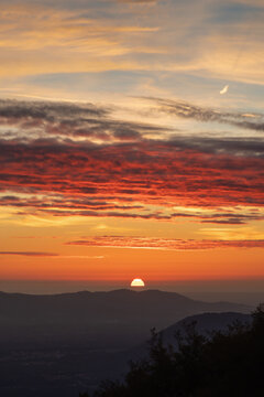 Tramonto dal Monte Scalambra - Serrone - Frosinone - Lazio - Italia 