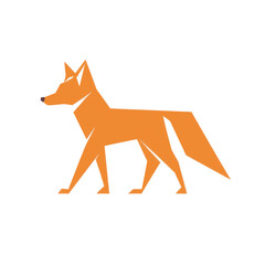 Obraz premium Wolf, Fox simple esport logo