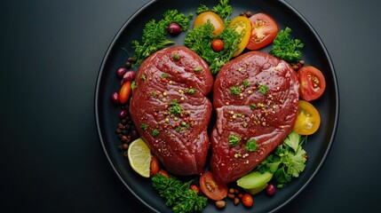 Vibrant Liver Dish Nourishing the Body with Premium Nutrient Rich Ingredients A Culinary Masterpiece Bursting with Flavors and Health Benefits