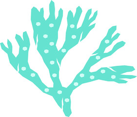 Illustration of Coral Reefs in the Sea