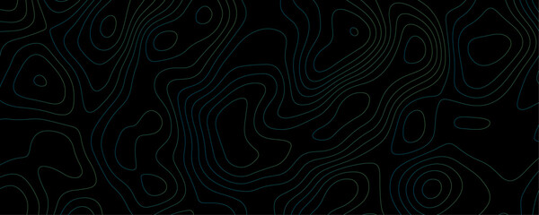 Abstract Dark Topographic Contour Line Art with Smooth Organic Shapes Ideal for Creative Design Templates and High-Resolution Vector Backgrounds
