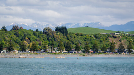 view of the sea and mountains