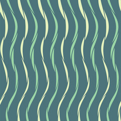 Wavy stripes vector seamless color pattern. Wavy pattern. Abstract pastel colors vector background. Striped pattern. Color geometric pattern.