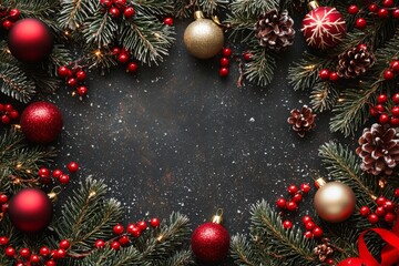 Christmas Season Background created with Generative AI