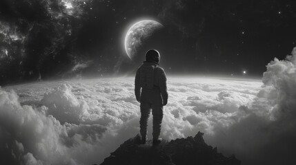 Obraz premium Big things made her feel insignificant and infinite at the same time.