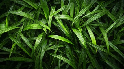 Lush Green Foliage Background