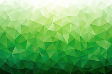 Obraz premium Minimalist green abstract background of triangles low poly