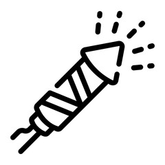 fireworks Line Icon