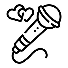 microphone Line Icon