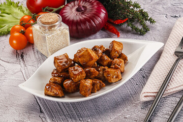 Chicken fillet with soya teriyaki sauce