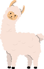Vector Illustration of Alpaca World Animal Day