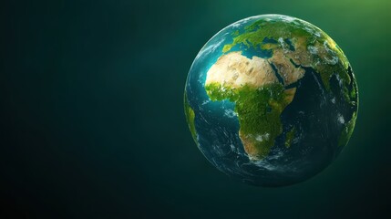 Fototapeta premium Global Connectivity: 3D Rendered Globe with Animated Flight Paths and Shipping Lanes Showing Worldwide Transportation Network