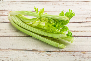 Vegan cuisine - raw celery stem
