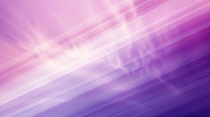 Abstract background with diagonal stripes of purple, white, and pink with a bright white light in the middle.