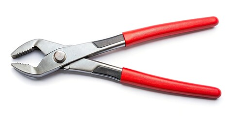 Fototapeta premium Minimalist tongue and groove pliers isolated on white background