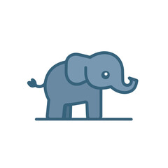 Elephant Logo Template. Premium Symbol Vector Illustration. Minimal Design Template