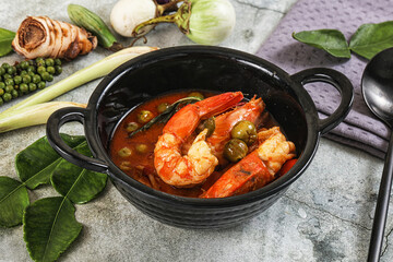 Thai Panang curry witn prawn