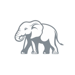 Elephant Logo Template. Premium Symbol Vector Illustration. Minimal Design Template