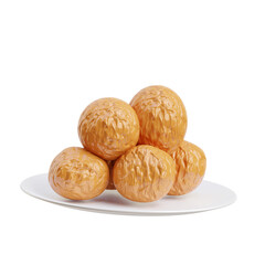 3D Representation Of Emirati Sweet Dumplings Luqmat