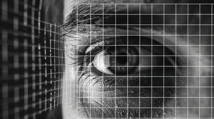 Amsler Grid for Vision Examination - Checking for Macular Degeneration