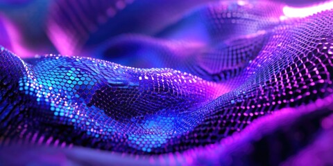 Vibrant Digital Texture with Purple Neon Effects
