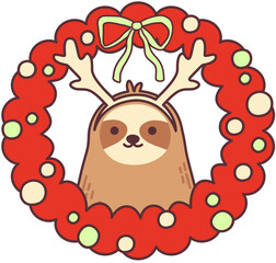 Sloth Christmas Holiday