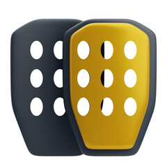 3D Football Protective Shin Guards