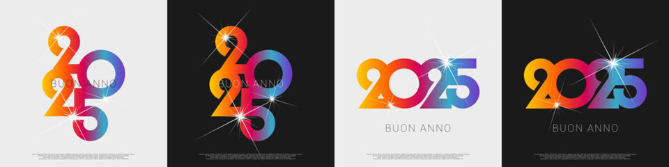 Fototapeta premium felice anno nuovo - buon anno 2025