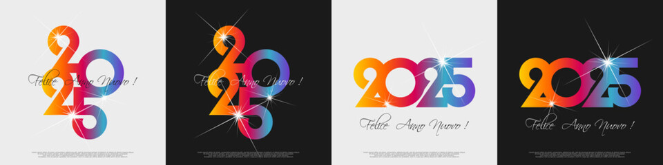 Obraz premium felice anno nuovo - buon anno 2025