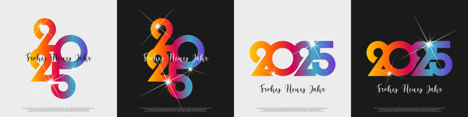 Fototapeta premium frohes neues jahr 2025