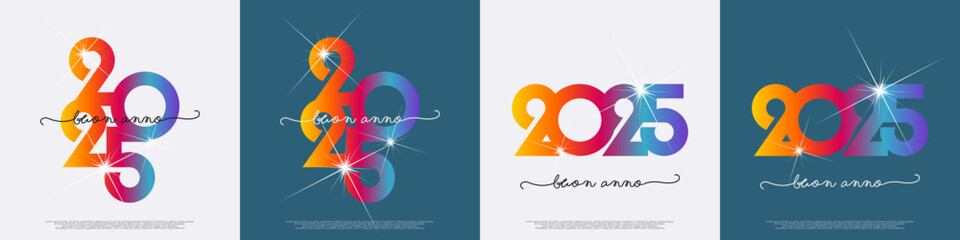 Fototapeta premium felice anno nuovo - buon anno 2025