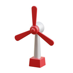 3D Cute Dutch Windmill Icon