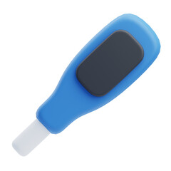 3D Digital Medical Thermometer Illustration