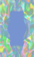 Bright neon vertical frame on lilac background, place for text, halloween,banner, rainbow border