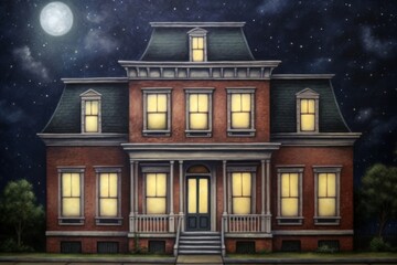 Nightsky house architecture building.