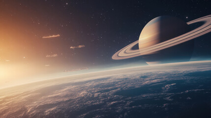 Obraz premium Futuristic Cityscape with Photorealistic Elements