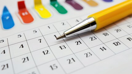 Business Schedule Calendar and Agenda for Efficient Time Management