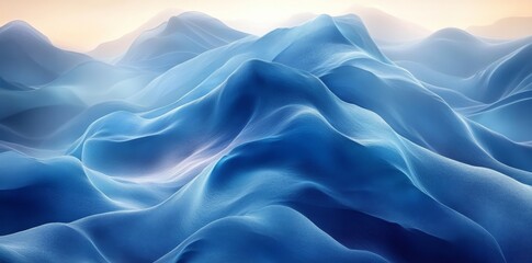 Obraz premium An abstract background with fluid waves evoking movement and tranquility