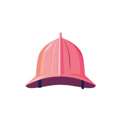 firefighter hat or head protection, vector illustration