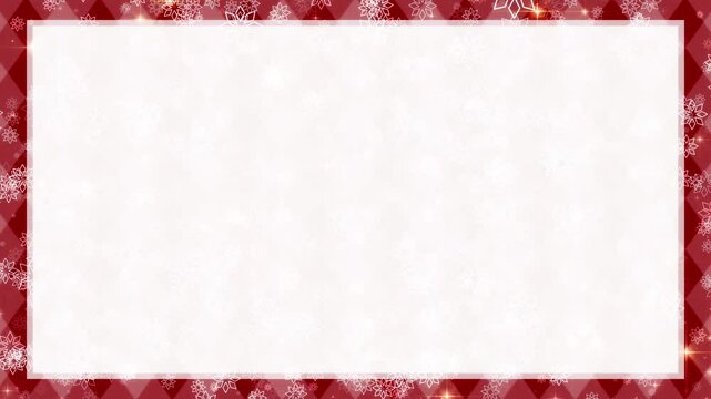 Christmas snowflake loop background