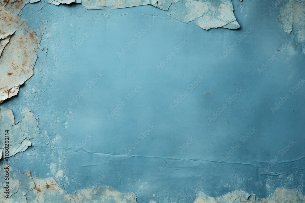 Wall mural Ripped Blue paper backgrounds blue.