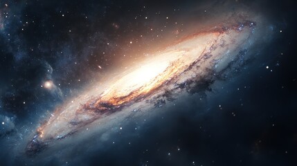 Obraz premium Spiral Galaxy in Deep Space