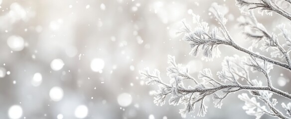 The Frosted Winter Branches