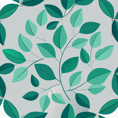 Green eucalyptus leaves
